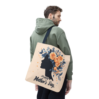 Happy Mother's Day Floral Tote Bag – Perfect Gift for Moms and Caregivers