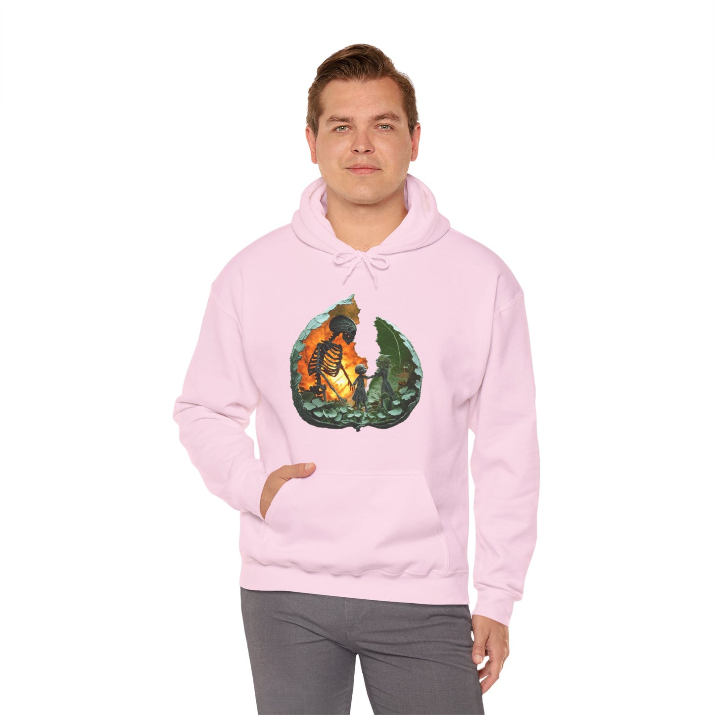Unisex Heavy Blend™ Hooded Sweatshirt - Skeleton Design Hoodie
