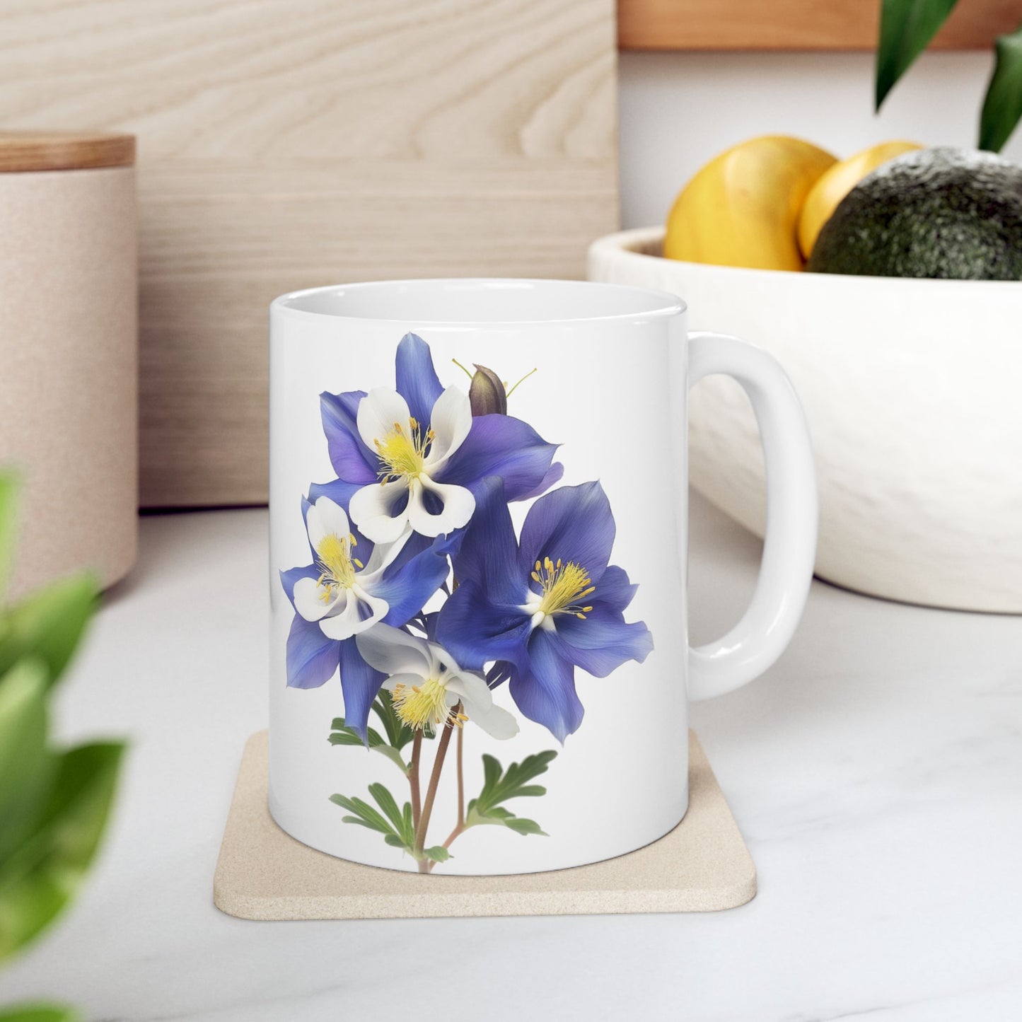 Aquilegias Ceramic Mug, (11oz, 15oz)