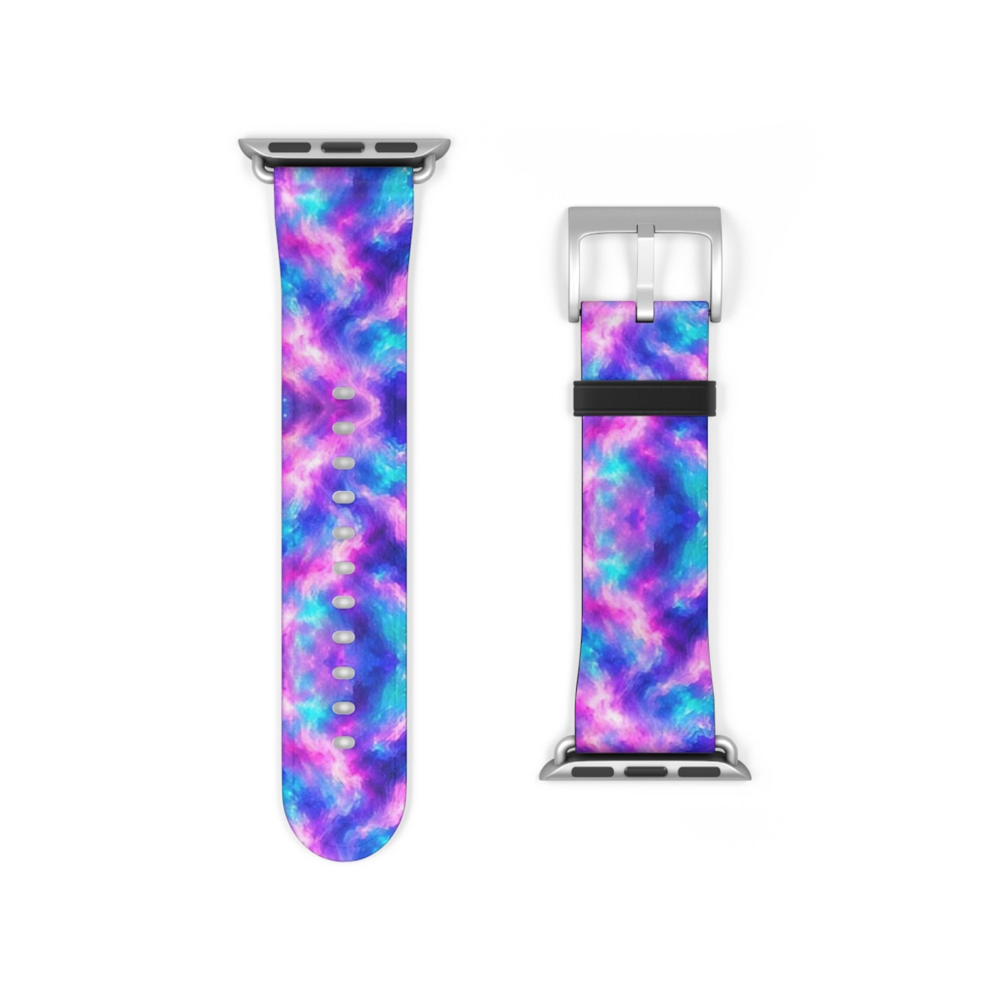Aesthetic Purple Blue Nebula Apple Watch Band
