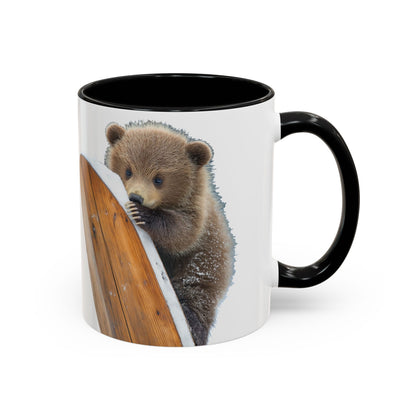 Bear Accent Watercolor Coffee Mug, (11oz, 15oz)