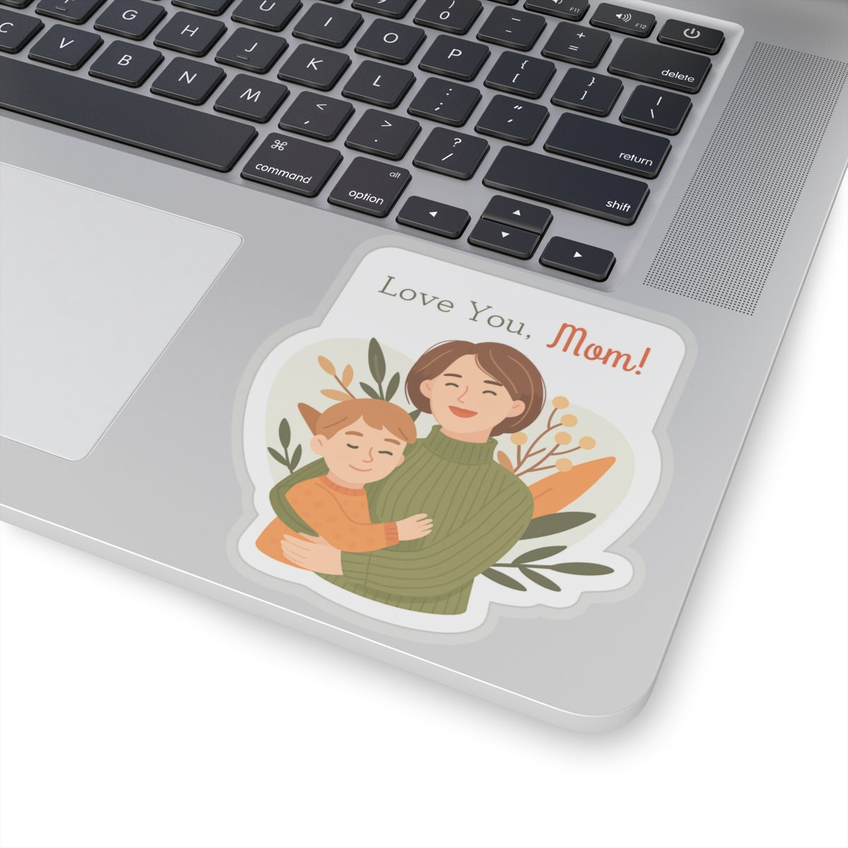 Love You, Mom! Kiss-Cut Stickers - Heartfelt Gifts for Mother's Day