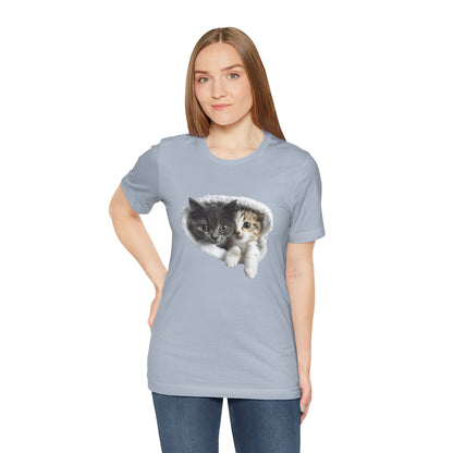 Cute Cats T-shirt for Cat Lovers - Lightweight Fabric Tee