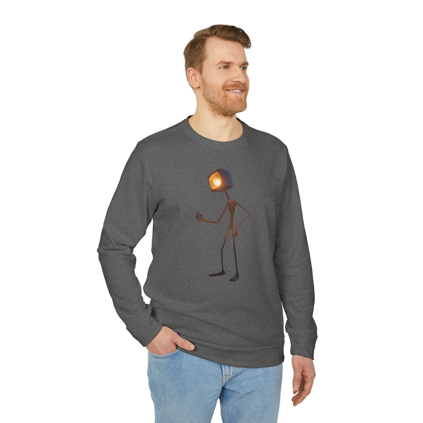 Victory Lamp Adidas Unisex Fleece Crewneck Sweatshirt