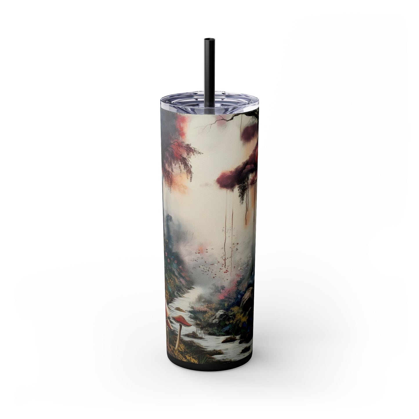 Skinny Tumbler with Straw, 20oz - Forest Insulated Tumbler