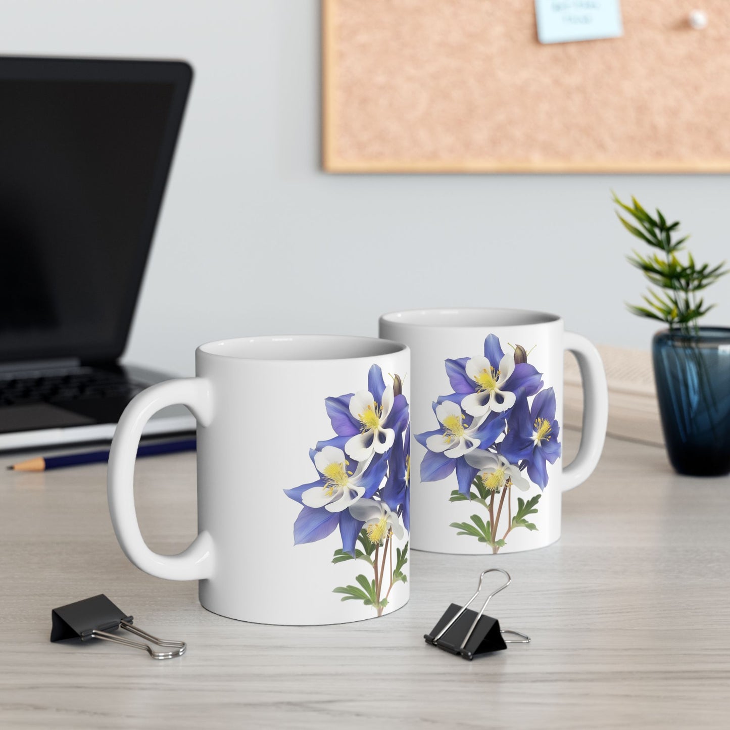 Aquilegias Ceramic Mug, (11oz, 15oz)