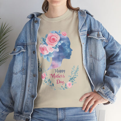Floral Mother’s Day Heavy Cotton Tee - Gift for Mom