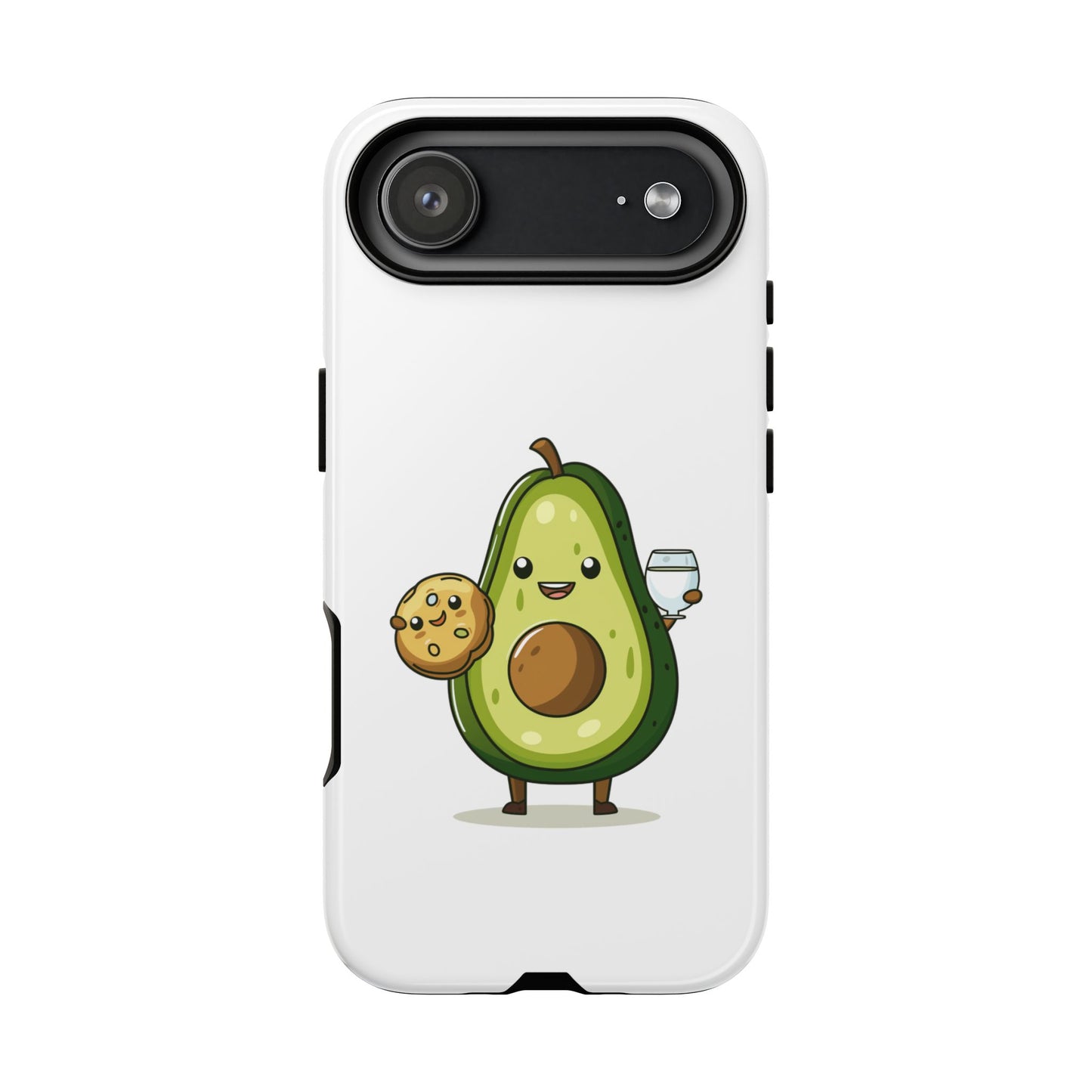 Tough Cases with Cute avocado cartoon character for iPhone, Samsung, and Google case