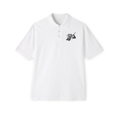 Stylish Men's Polo with Artistic Design, Casual Wear, Gift for Dad, Summer Fashion, Comfortable Polo Shirt