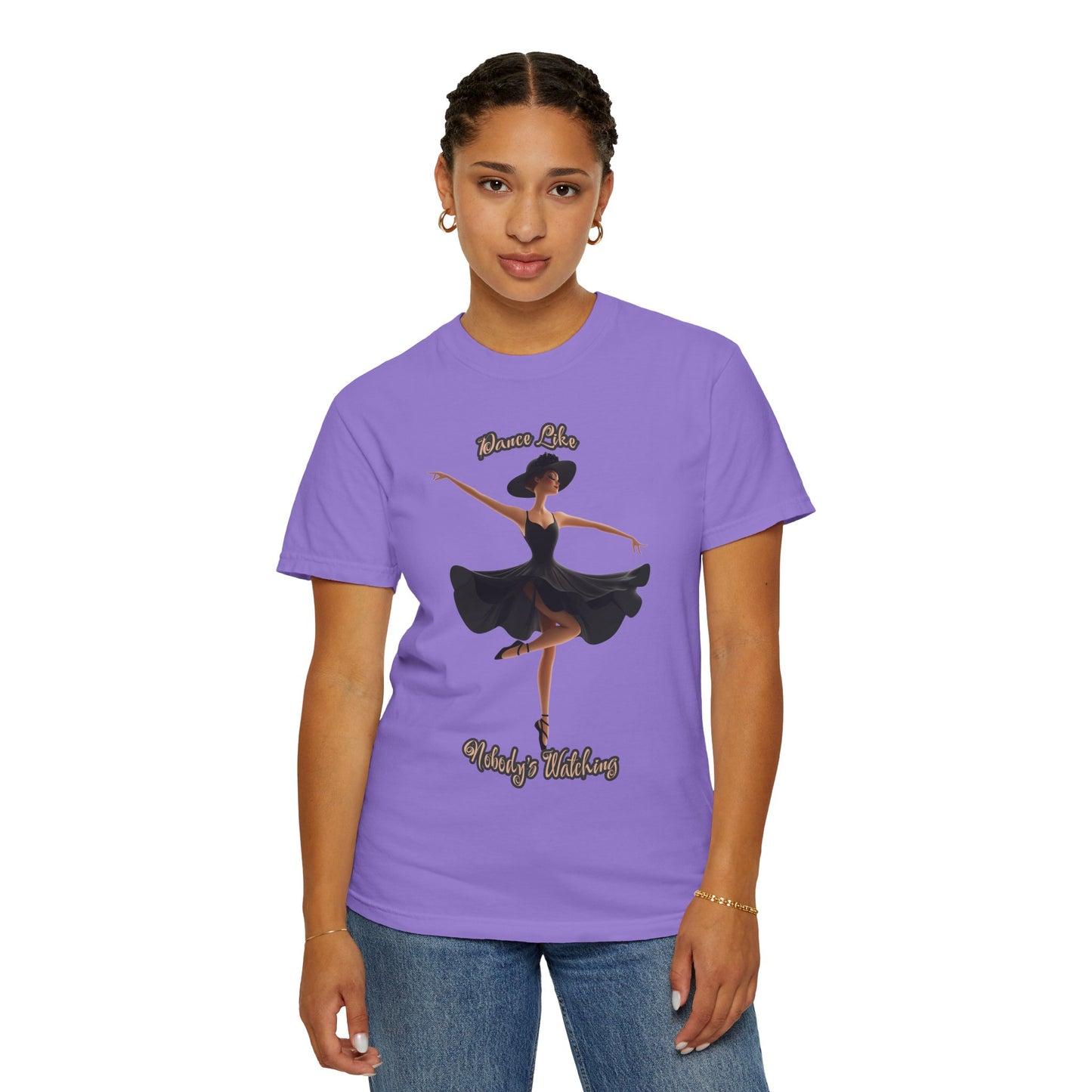 Ballet Inspired Woman's T-Shirt - 'Dance Like Nobody's Watching'