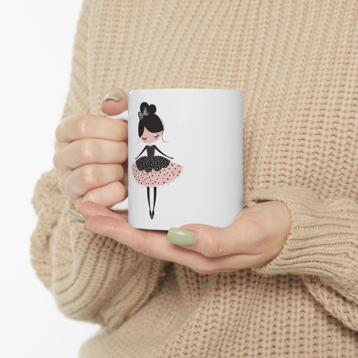 Ballerina Dreams Ceramic Mug, (11oz, 15oz) - Ballerina Cup