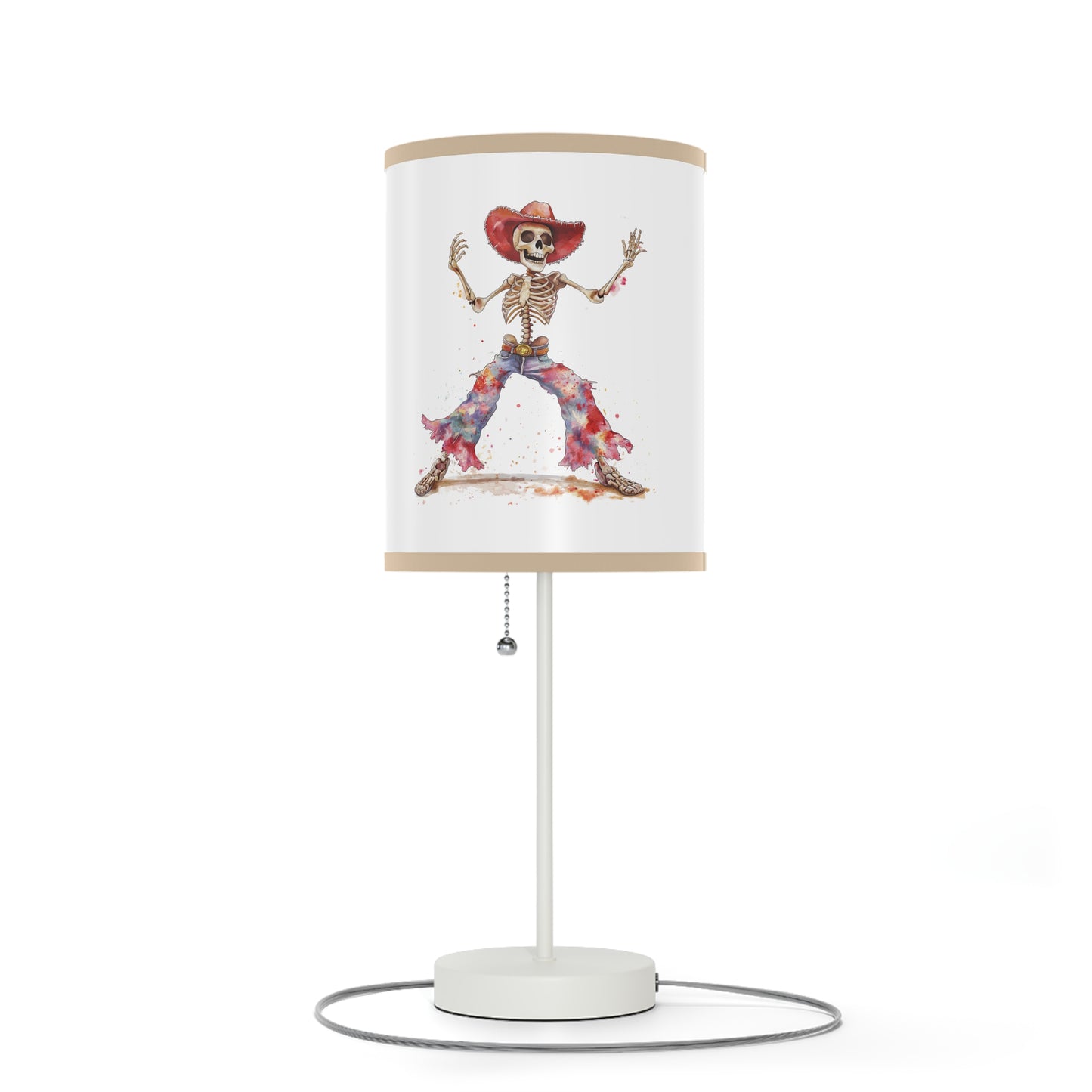 Lamp on a Stand, US|CA plug - Watercolor Skeleton Lamp - Table Lamps
