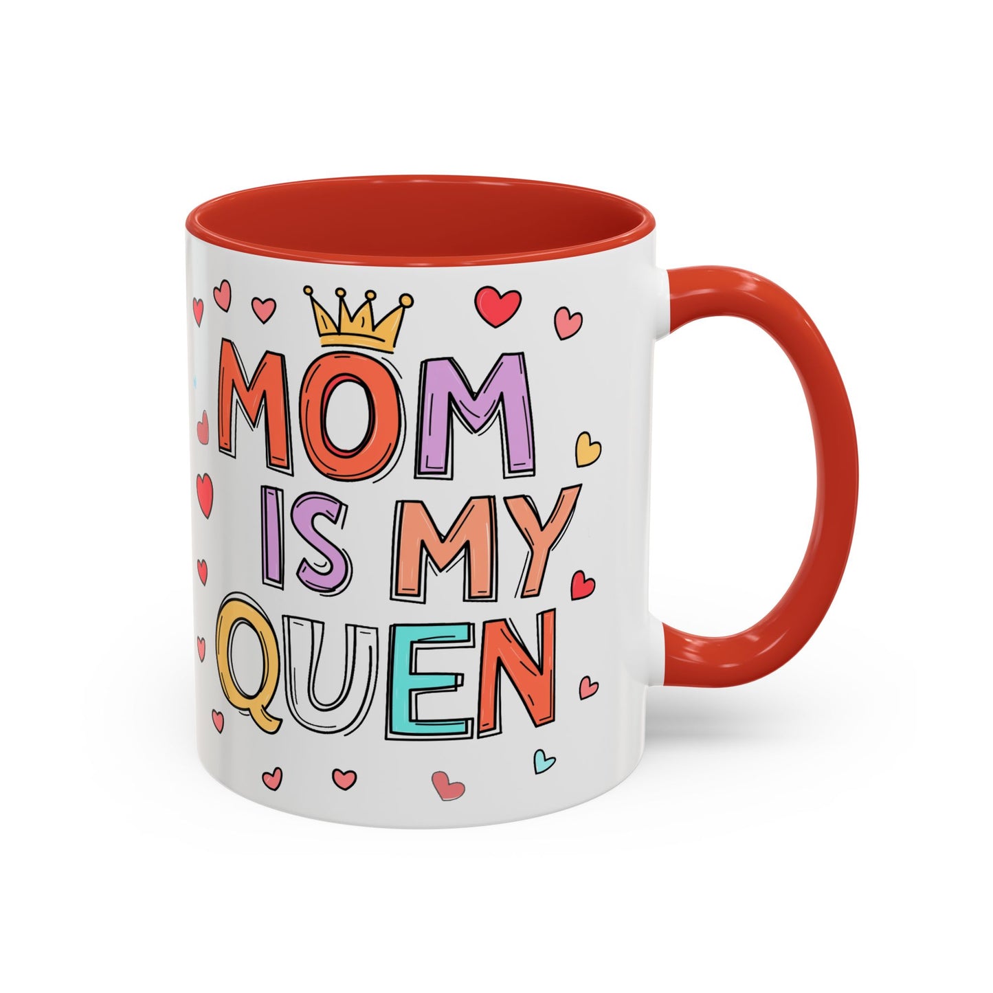 Queen Mom Accent Coffee Mug - Perfect Gift for Mother's Day - Birthday Gift