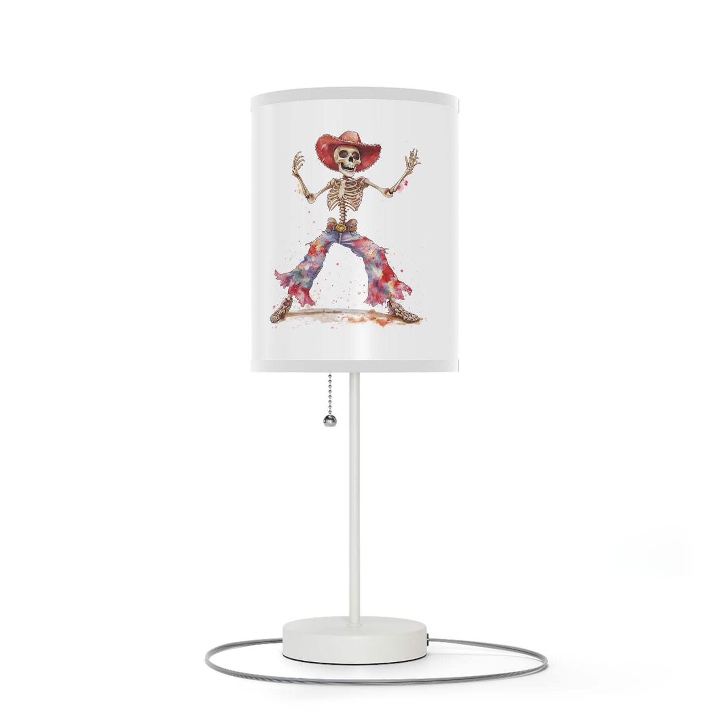 Lamp on a Stand, US|CA plug - Watercolor Skeleton Lamp - Table Lamps