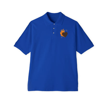 Flame Heart Men's Polo Tee