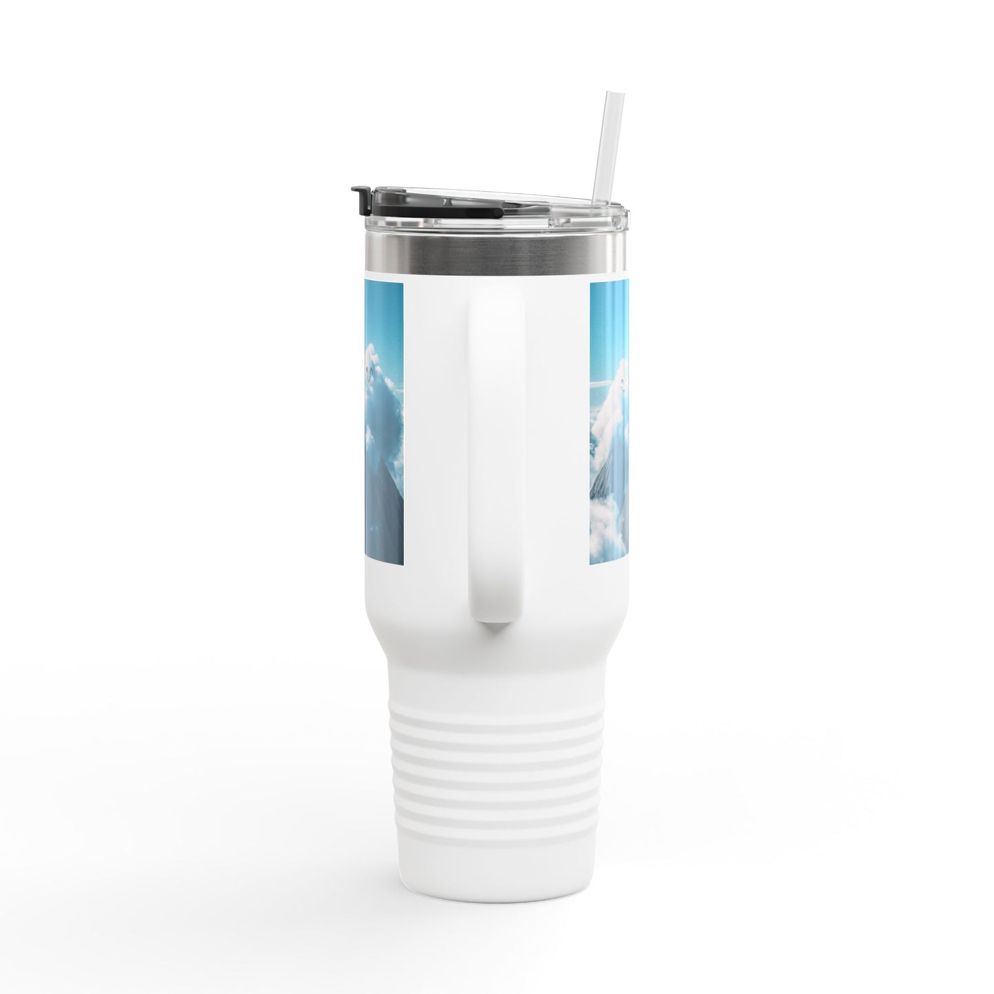 Insulated Travel Mug, 40oz - Cloud Smiles Design Insulated Mug