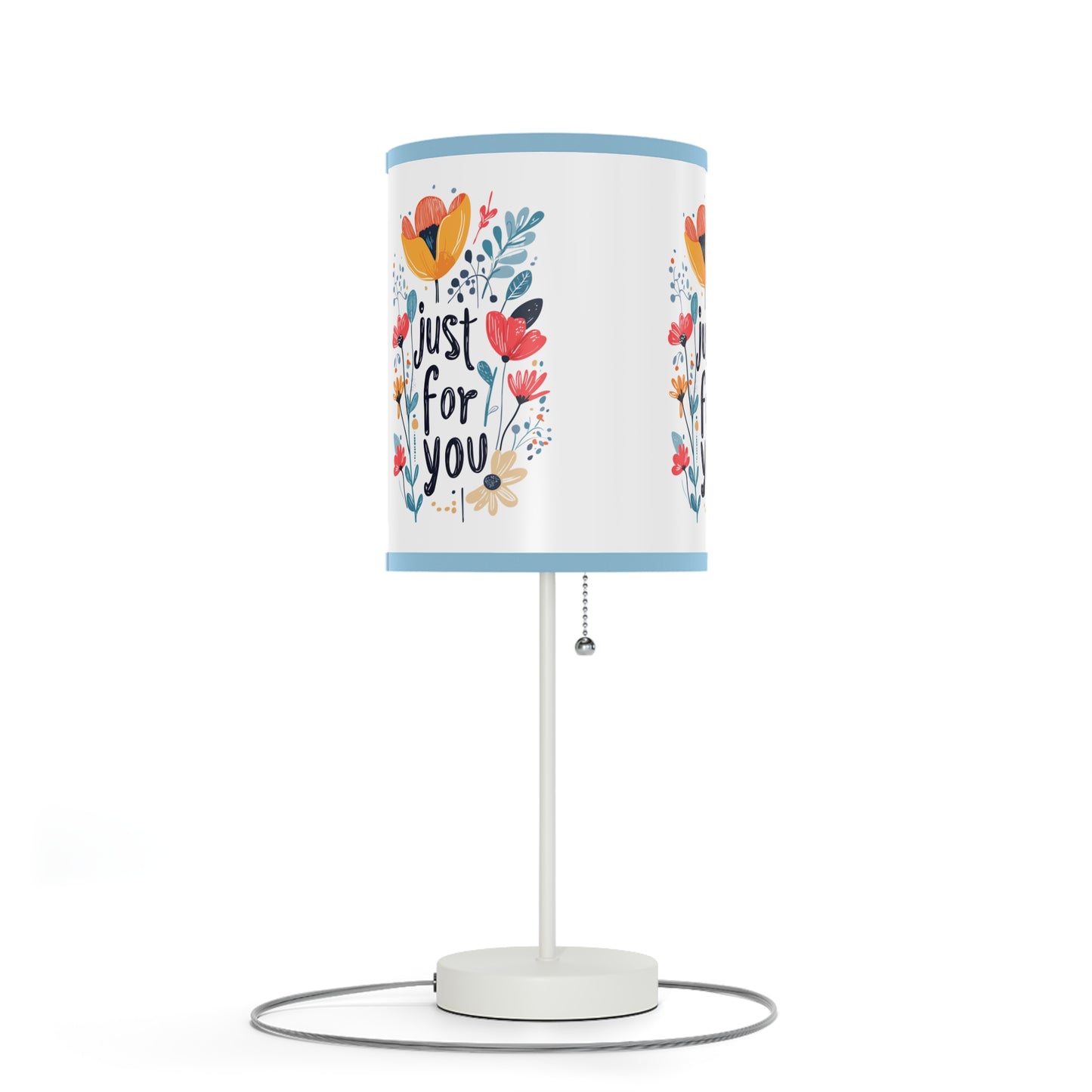 Floral Table Lamp - "Just For You" Design - Gift - Lamp on a Stand, US|CA plug - Table Lamps