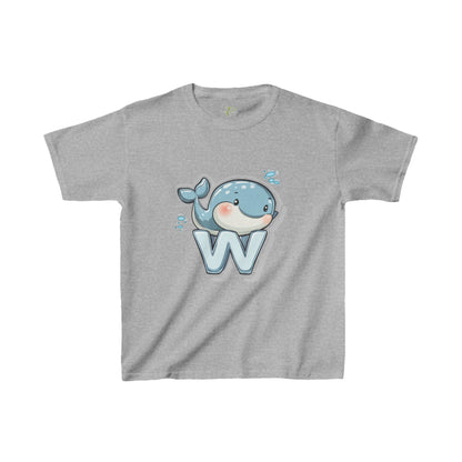Youth Heavy Cotton™ Tee - Unisex Cute Cartoon Whale Design T-Shirt