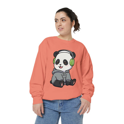 Cute Panda Graphic Sweatshirt - Cozy Unisex Wear for Animal Lovers