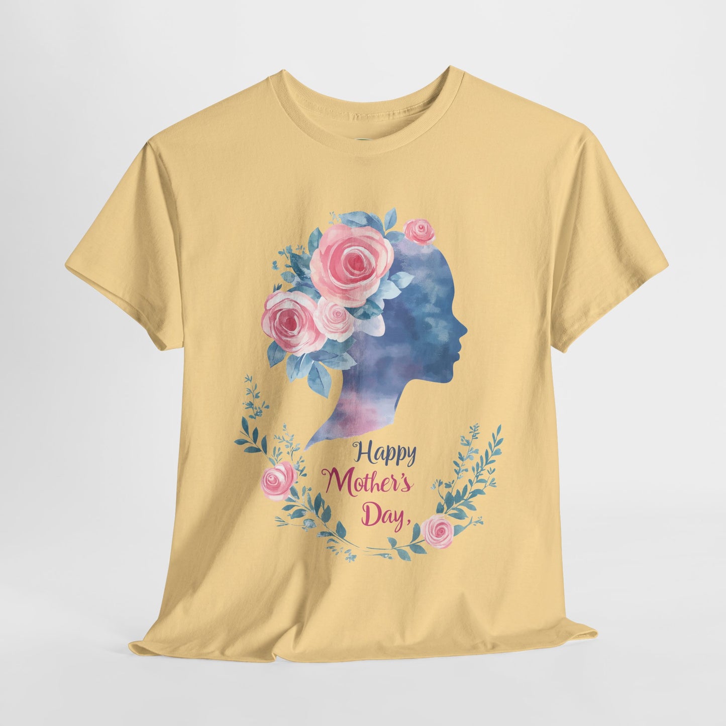Floral Mother’s Day Heavy Cotton Tee - Gift for Mom