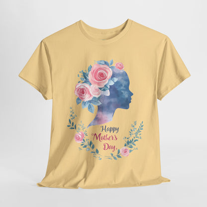 Floral Mother’s Day Heavy Cotton Tee - Gift for Mom