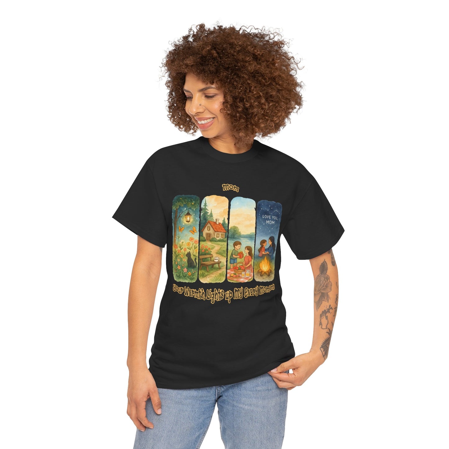 Mom Love Unisex Cotton Tee - Nostalgic & Heartwarming Gift for Mother's Day - Birthday Gift