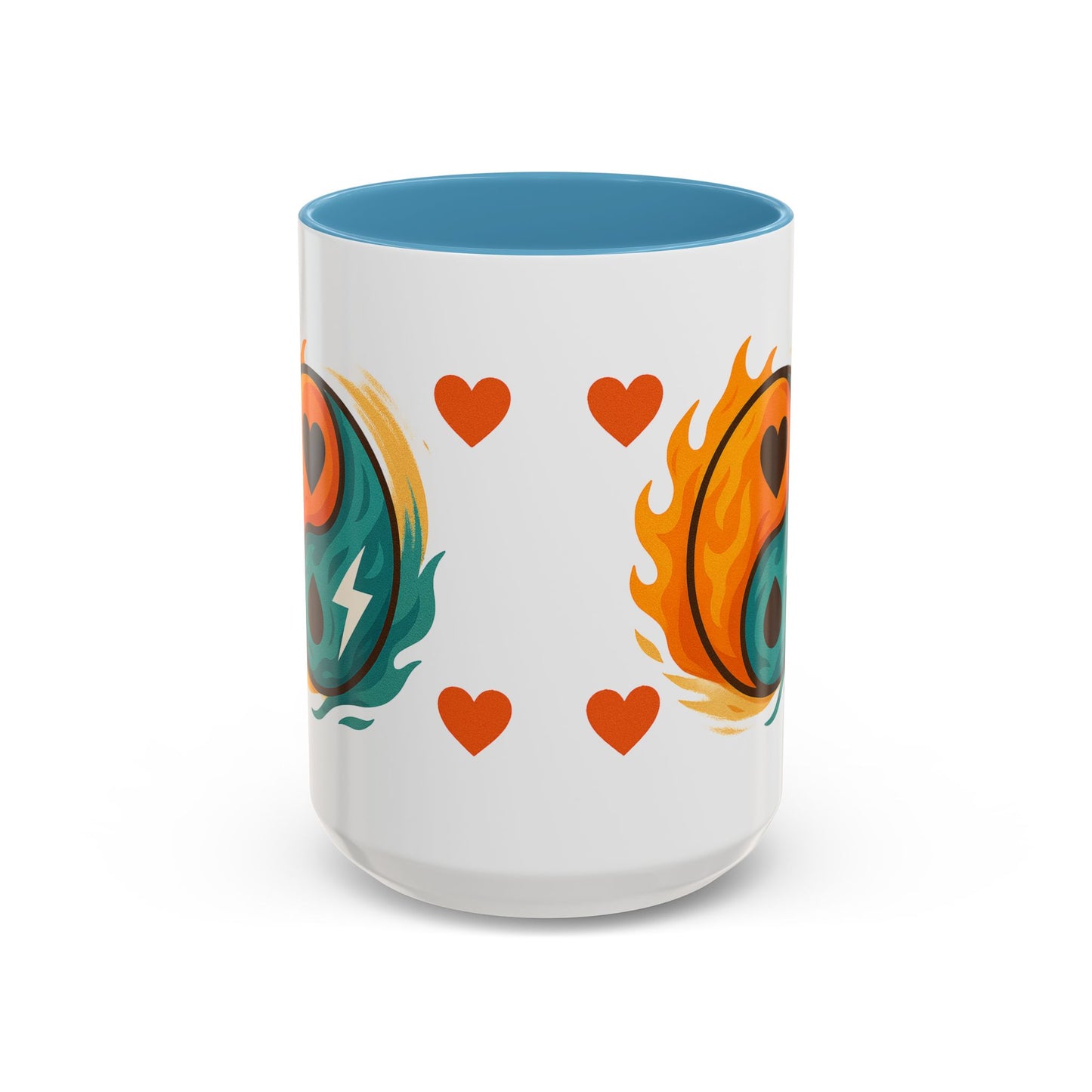 Bold Yin Yang Accent Coffee Mug – 11oz & 15oz – Perfect for Coffee Lovers