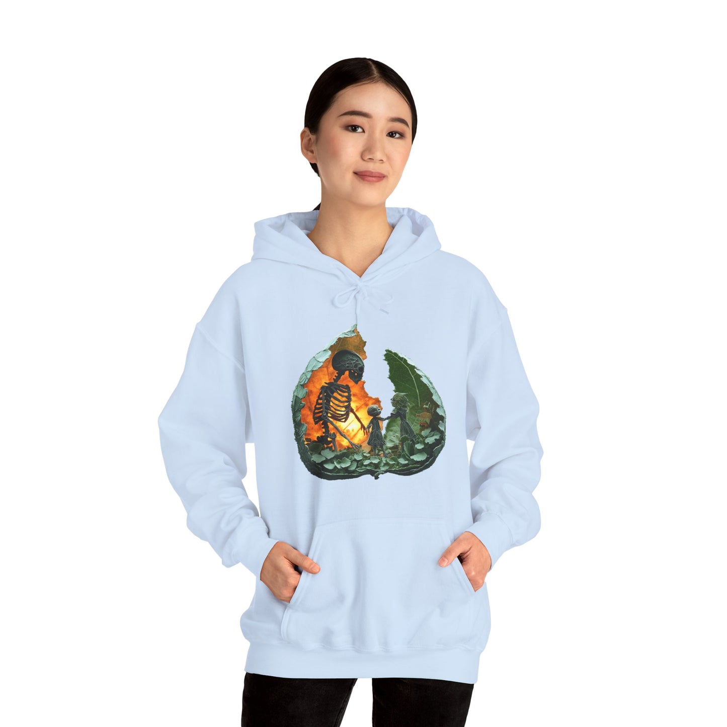 Unisex Heavy Blend™ Hooded Sweatshirt - Skeleton Design Hoodie