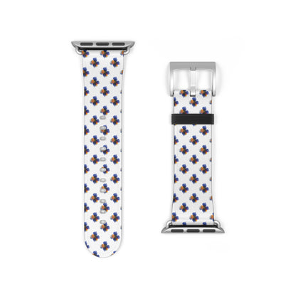 Blue Floral Watch Band