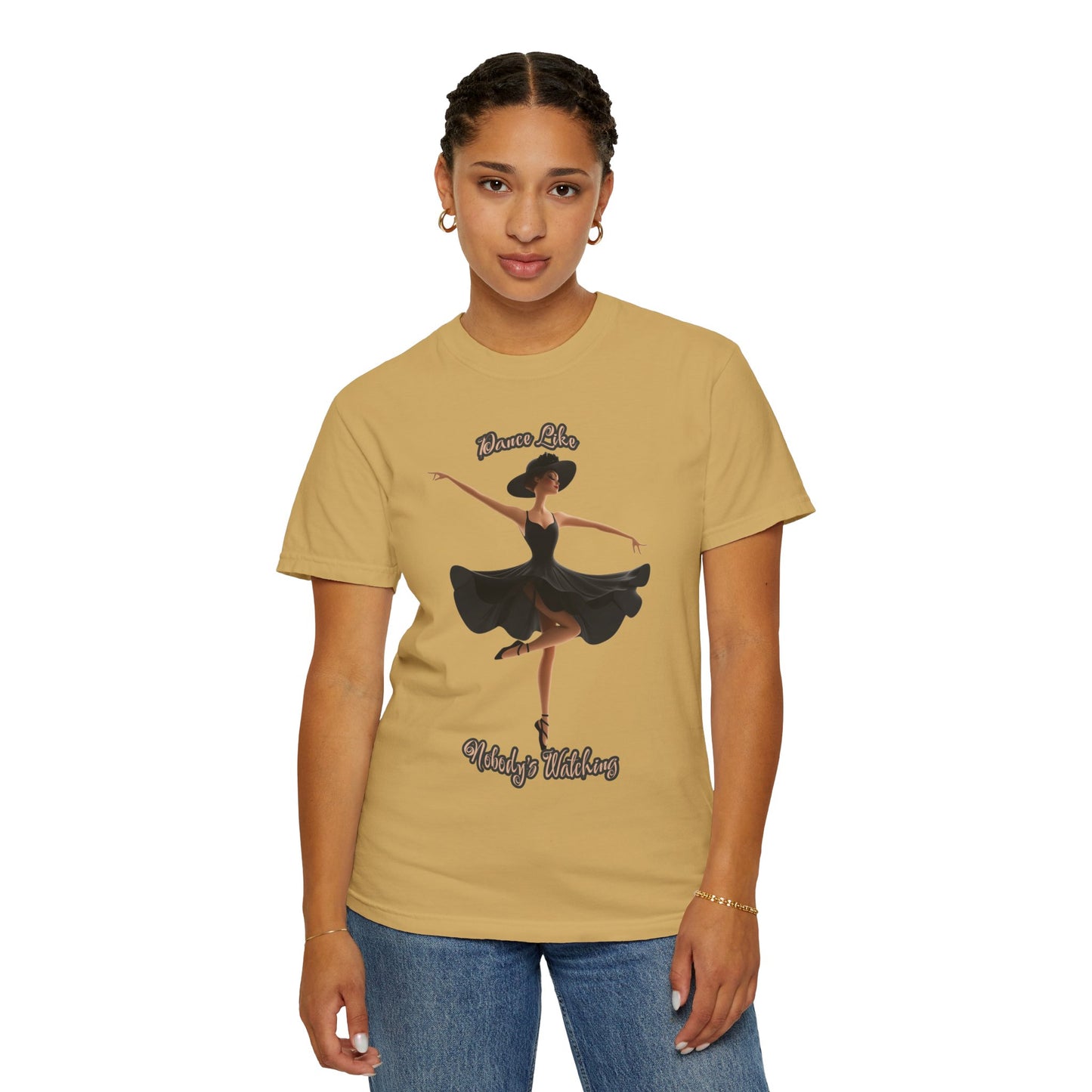 Ballet Inspired Woman's T-Shirt - 'Dance Like Nobody's Watching'