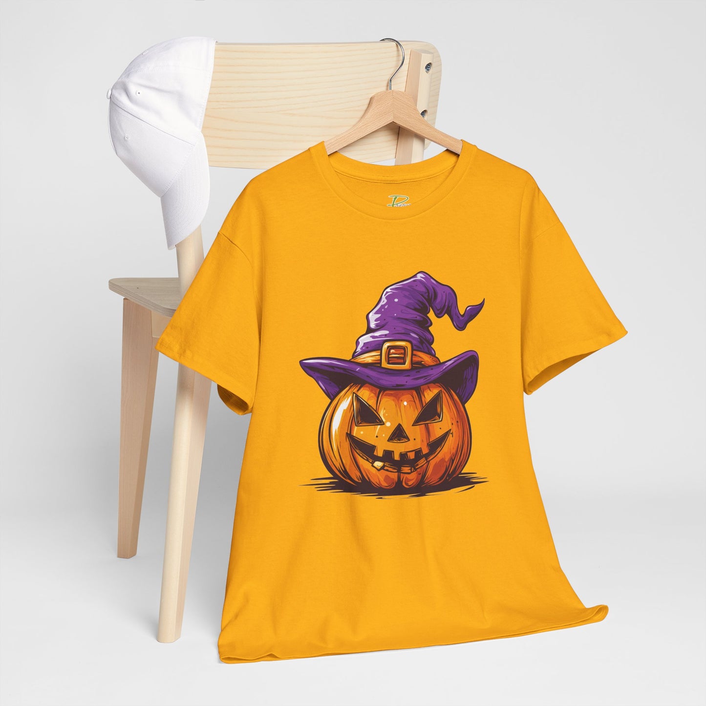 Pumpkin T-shirt - Halloween Tee - Unisex Heavy Cotton Tee - Spooky t-shirt