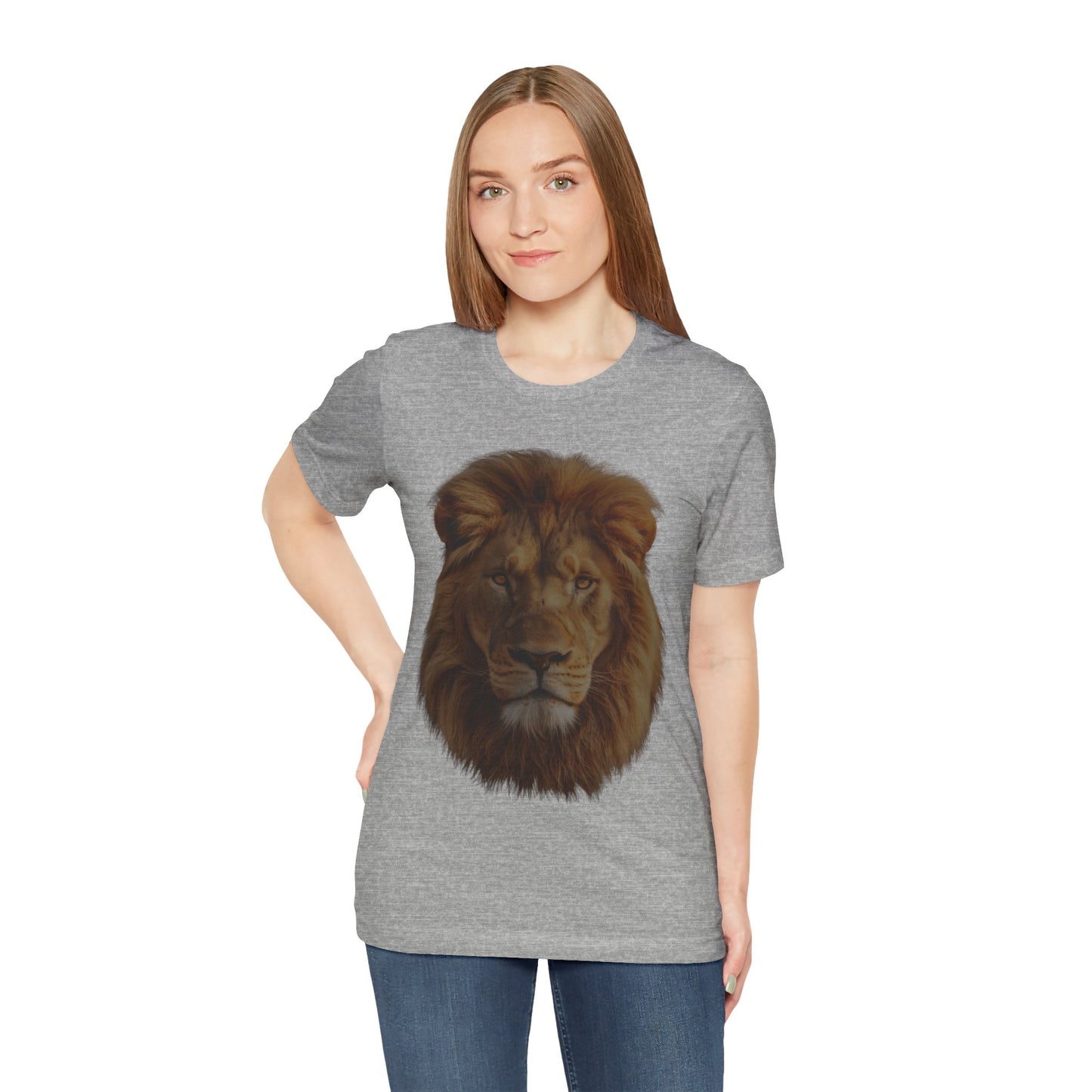 Unisex Lion Portrait Tee - Majestic King of the Jungle T-shirt