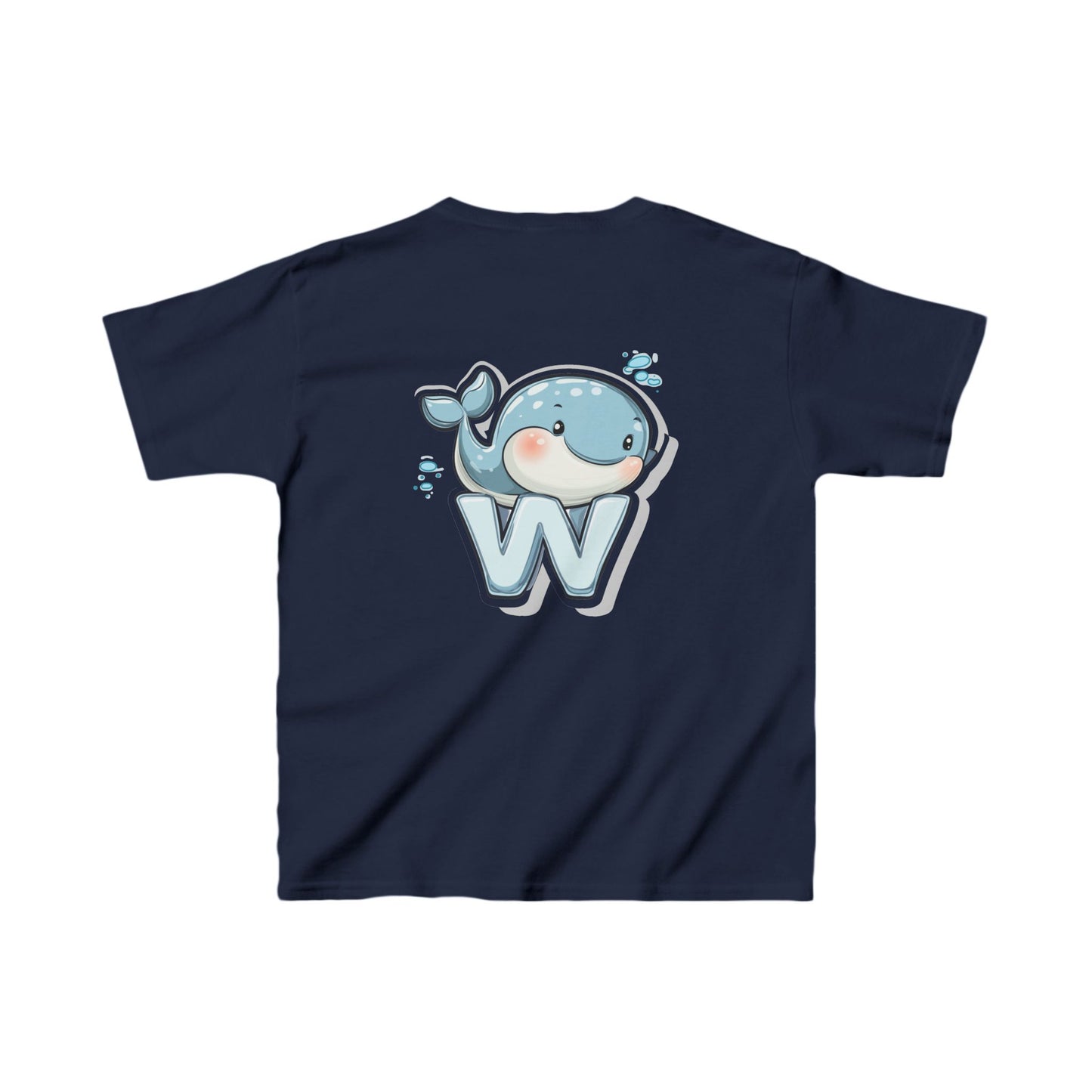 Youth Heavy Cotton™ Tee - Unisex Cute Cartoon Whale Design T-Shirt