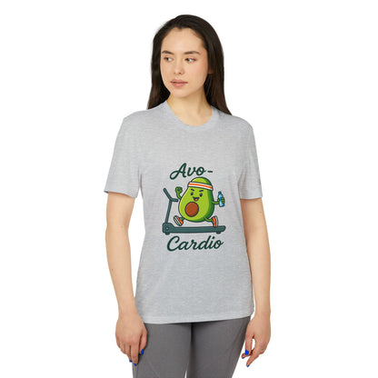 Funny Adidas Avocado Cardio T-Shirt, Unisex Workout Tee, Perfect Gift for Fitness Lovers, Gym Wear, Casual Style, Fitness Enthusiast Apparel