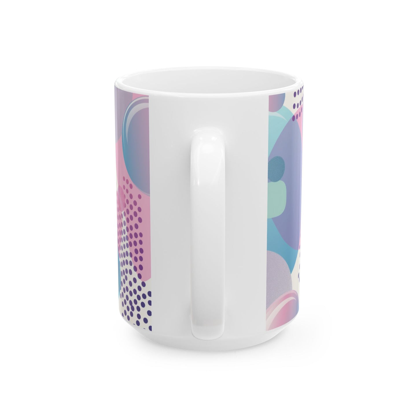 Bubbles Shapes Ceramic Mug - (11oz, 15oz)