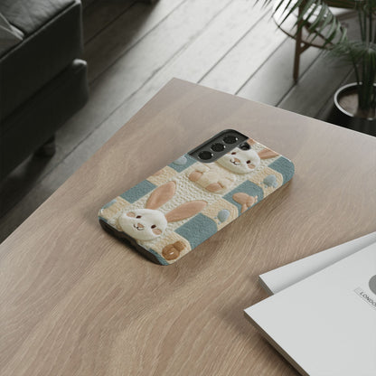 Adorable Rabbits Phone Case – Cute & Durable Protection - iPhone, Samsung, and Google case