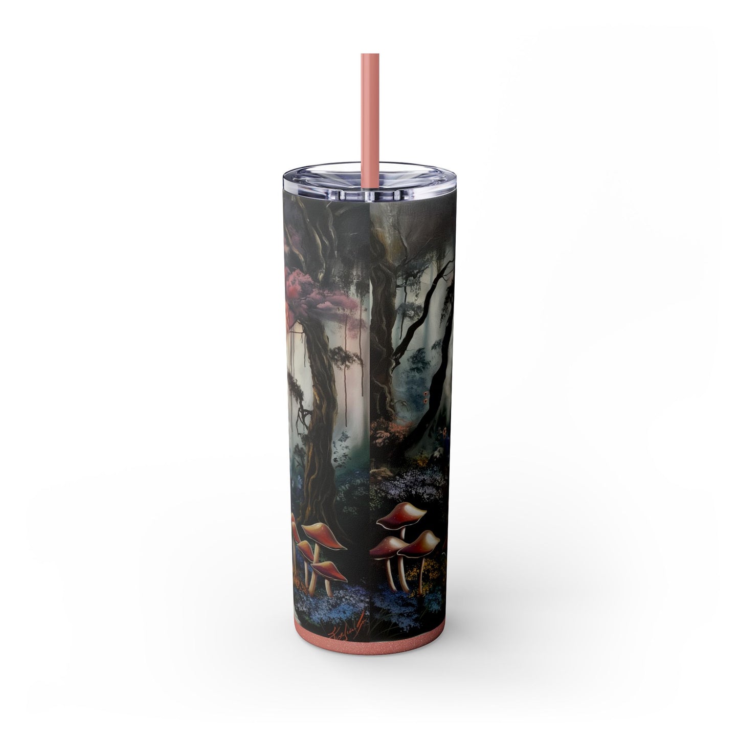 Skinny Tumbler with Straw, 20oz - Forest Insulated Tumbler