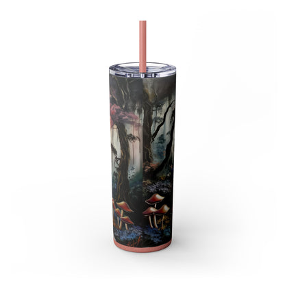 Skinny Tumbler with Straw, 20oz - Forest Insulated Tumbler
