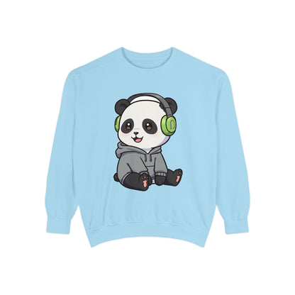 Cute Panda Graphic Sweatshirt - Cozy Unisex Wear for Animal Lovers
