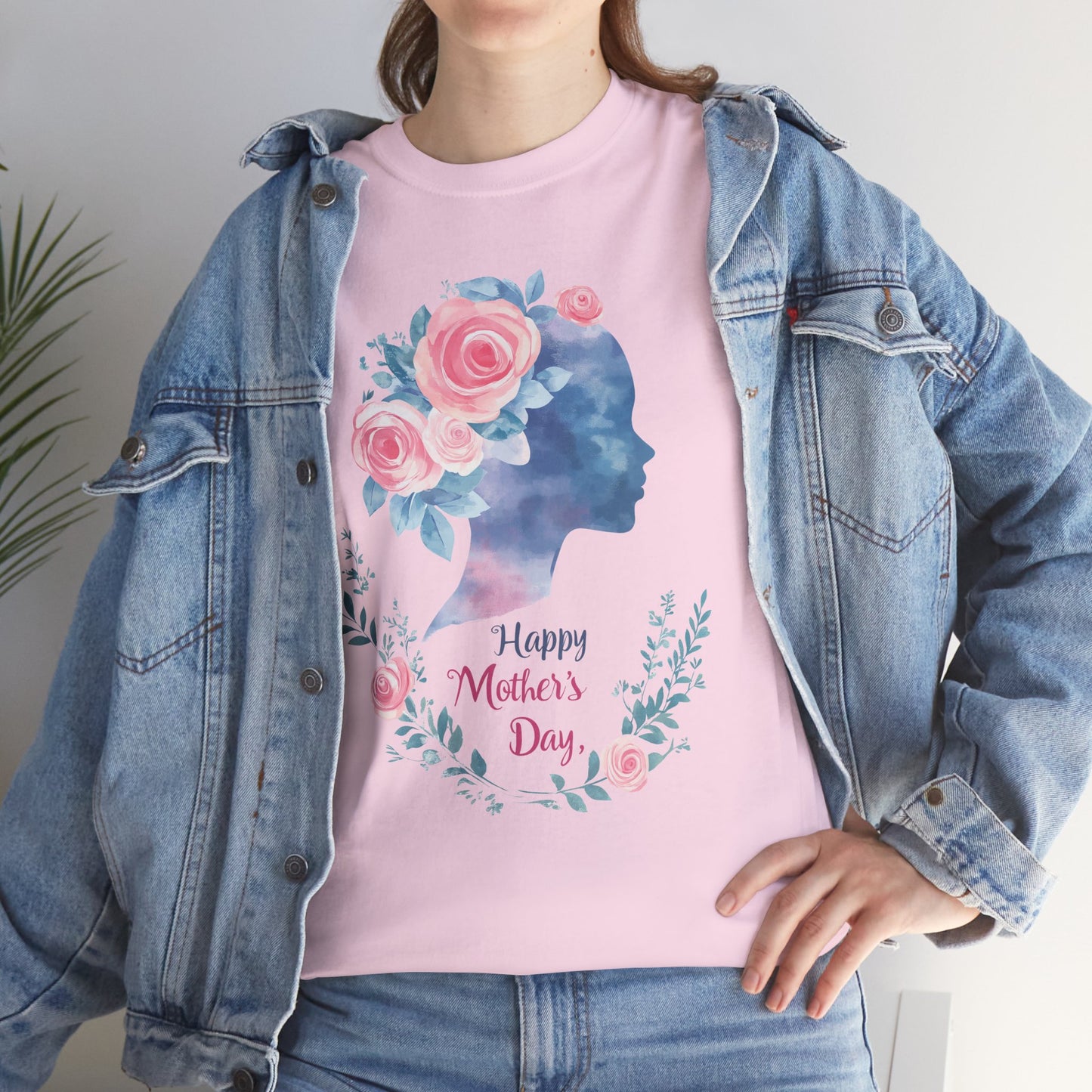Floral Mother’s Day Heavy Cotton Tee - Gift for Mom