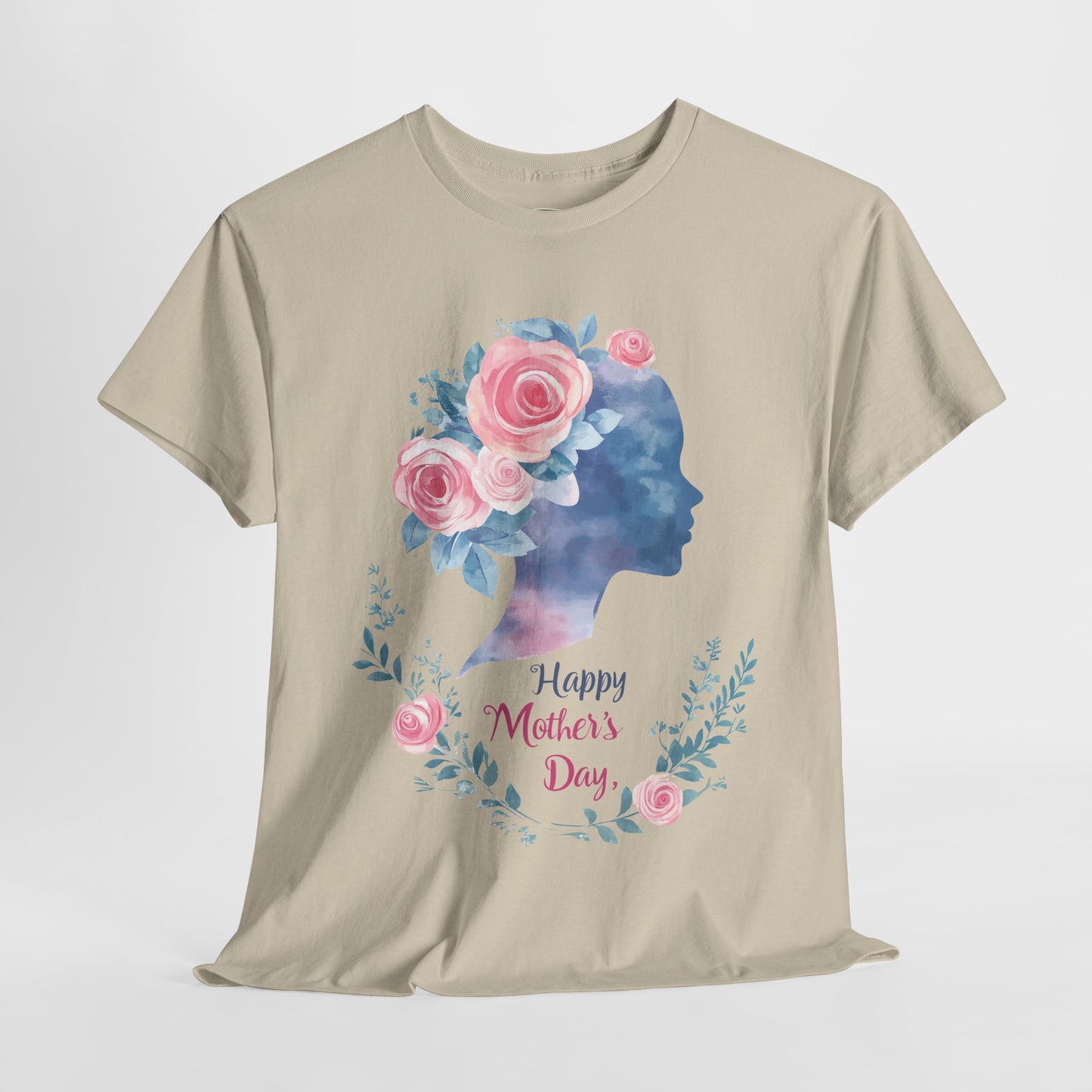 Floral Mother’s Day Heavy Cotton Tee - Gift for Mom