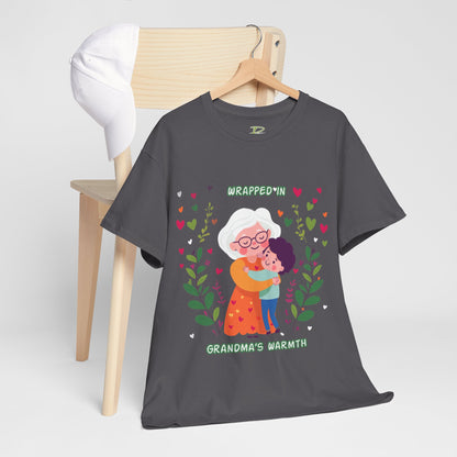 Grandma's Love Heavy Cotton Tee - Heartfelt Family Connection T-Shirt