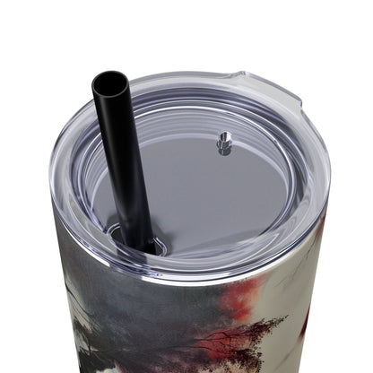 Skinny Tumbler with Straw, 20oz - Forest Insulated Tumbler