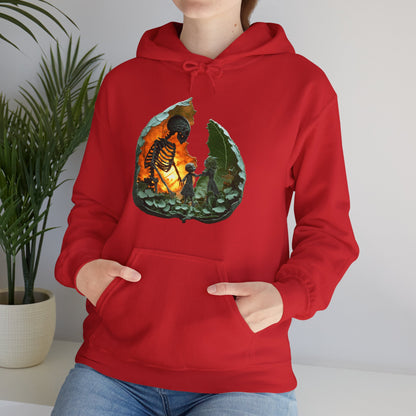Unisex Heavy Blend™ Hooded Sweatshirt - Skeleton Design Hoodie