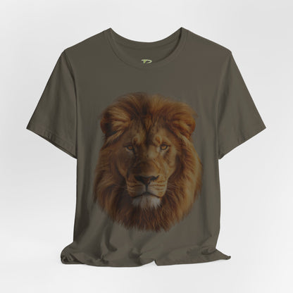 Unisex Lion Portrait Tee - Majestic King of the Jungle T-shirt