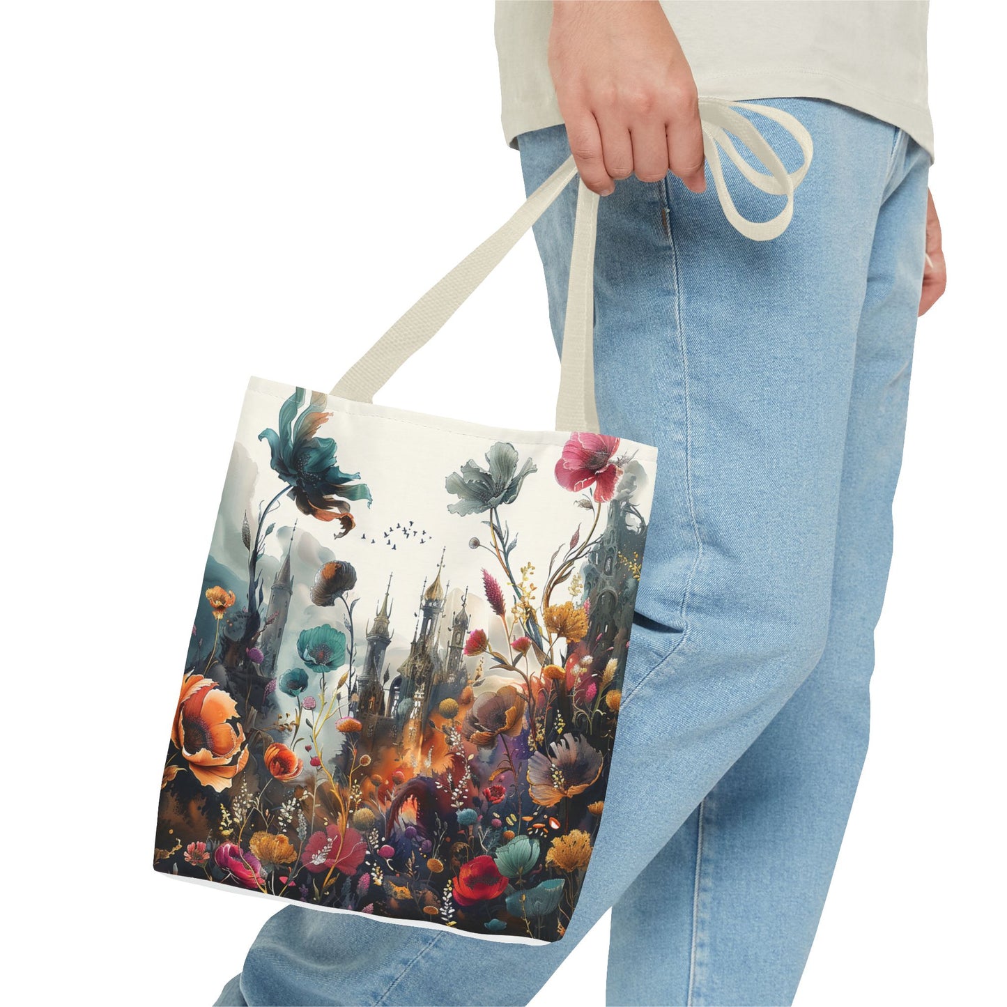 Nature and Castle Tote Bag - Two side print