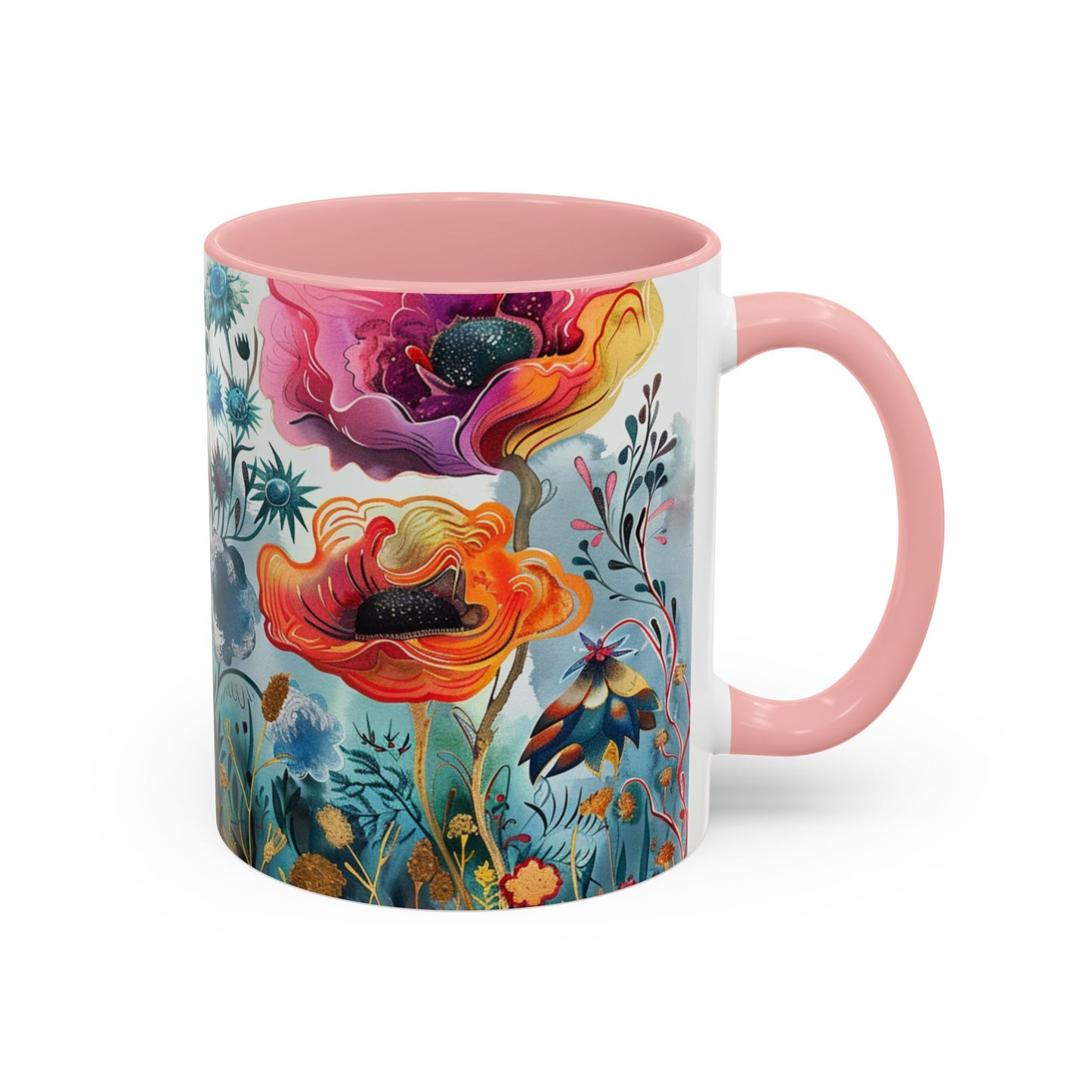 Accent Watercolor Coffee Mug, (11, 15oz)