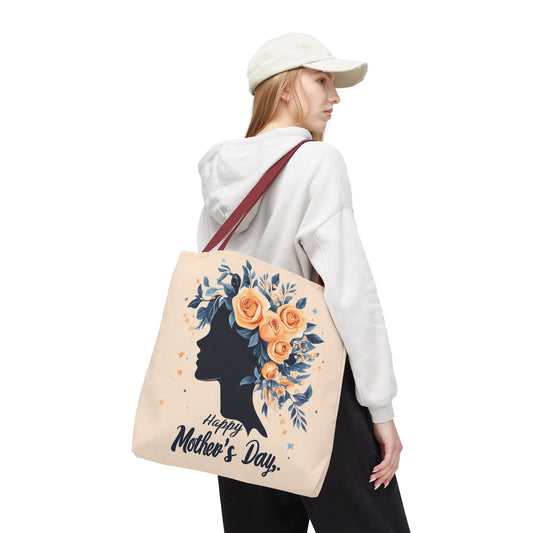 Happy Mother's Day Floral Tote Bag – Perfect Gift for Moms and Caregivers