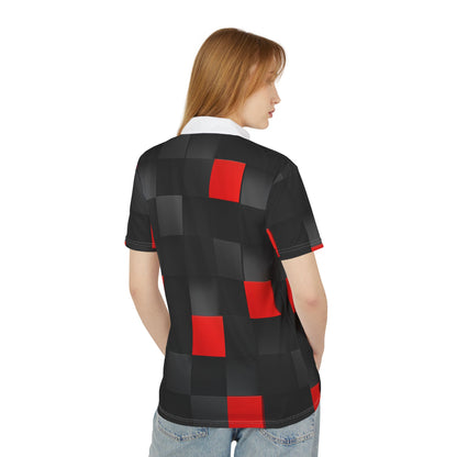 Stylish Unisex Polo Shirt with white collar| Bold Checkered Design | Casual Wear, Summer Essentials, Gift for Him/Her, Fashion Statement, Everyday Comfort