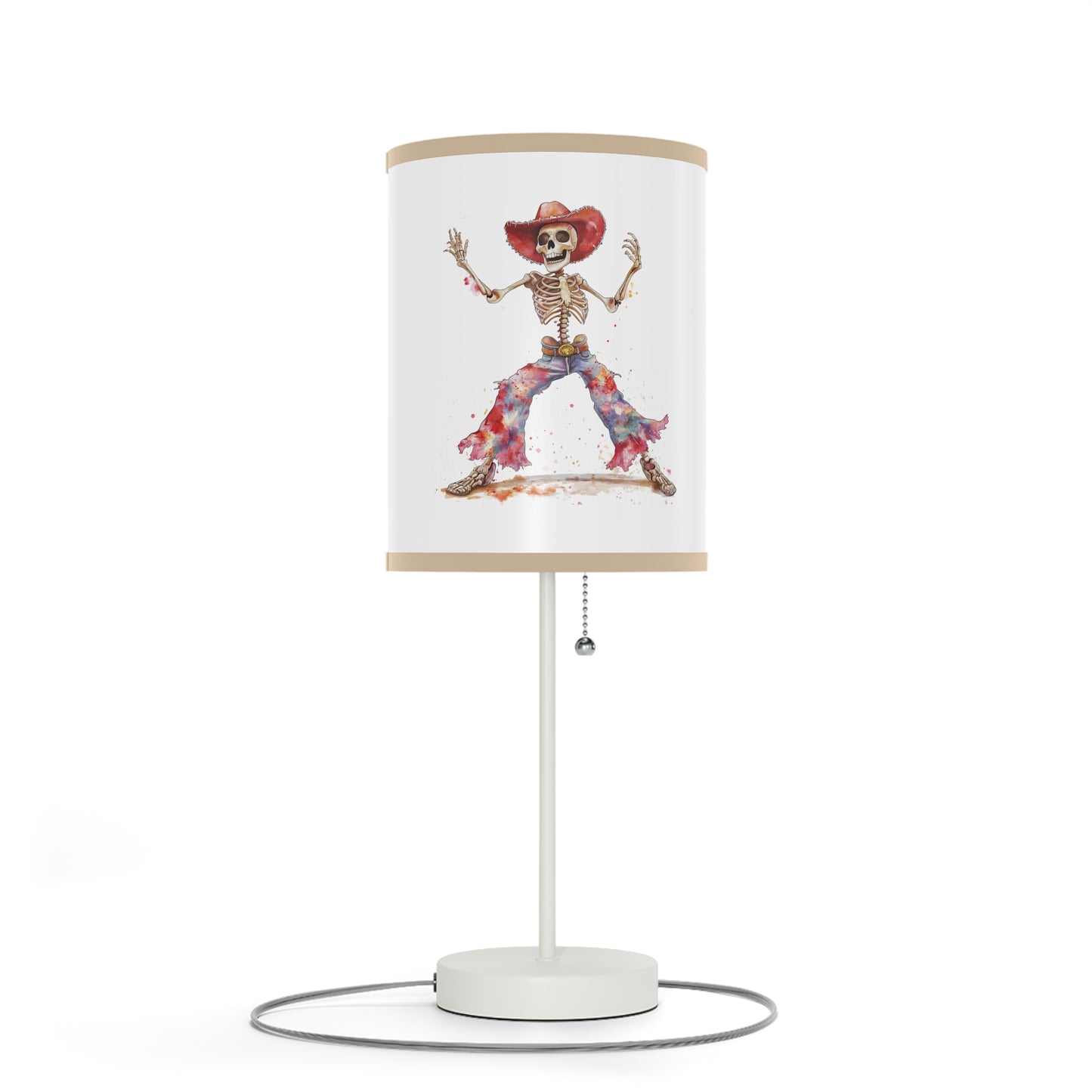 Lamp on a Stand, US|CA plug - Watercolor Skeleton Lamp - Table Lamps